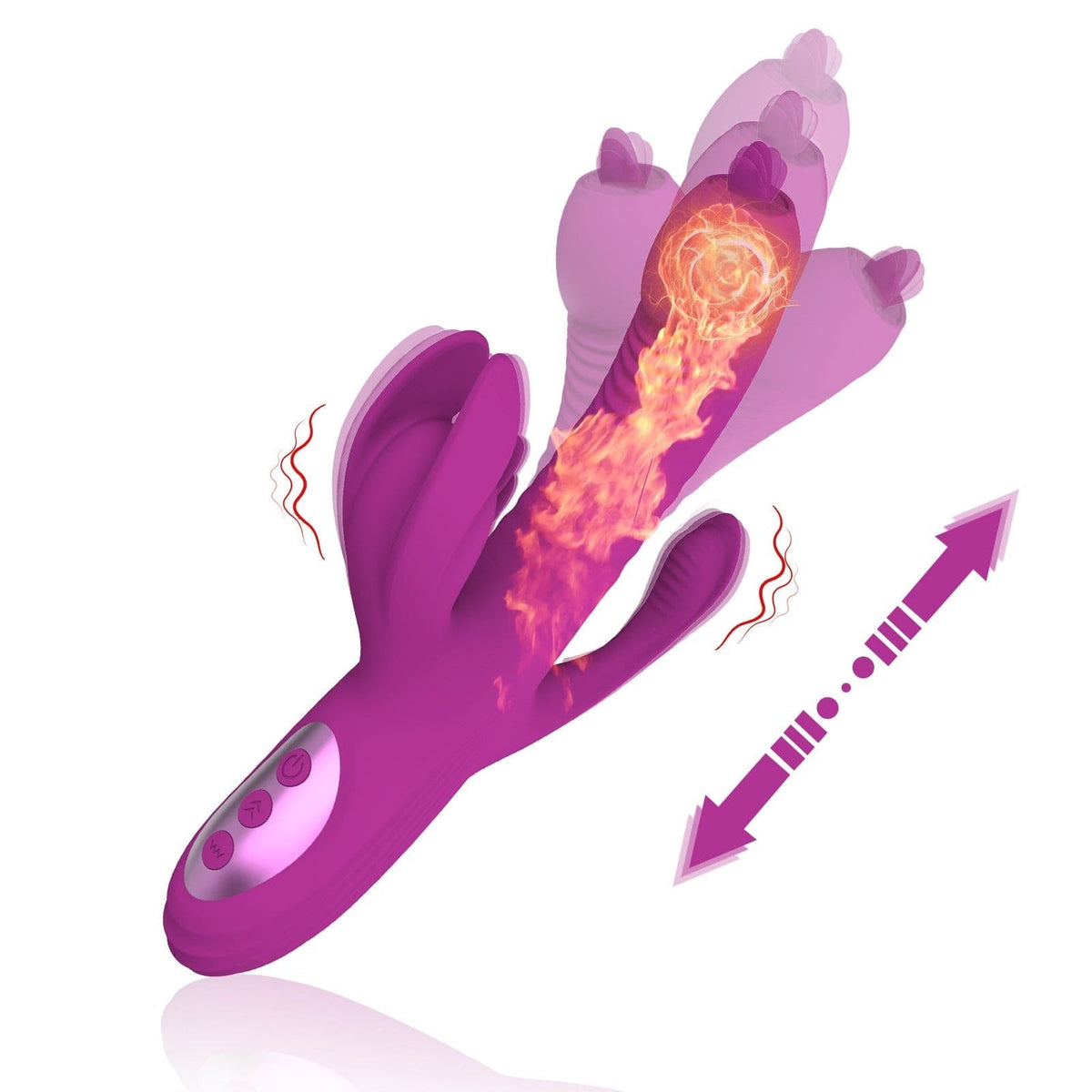 Heating Rabbit Tongue Vibrator - Rabbit G-Spot Vibrator