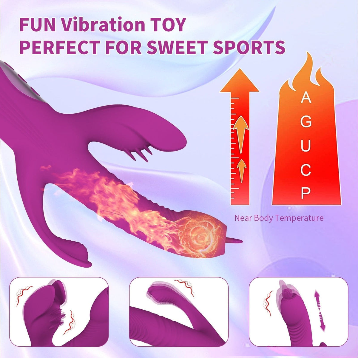 Heating Rabbit Tongue Vibrator - Rabbit G-Spot Vibrator