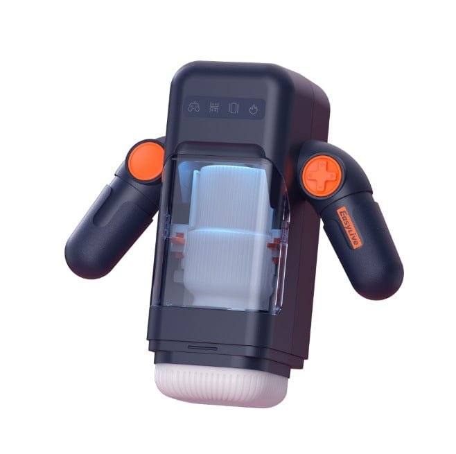 Heating Telescopic Masturbator - Vibrating Male Masturbator
