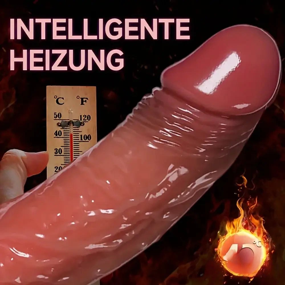 Heating Thrusting Vibrating Dildo - Vibrating Thrusting Dildo