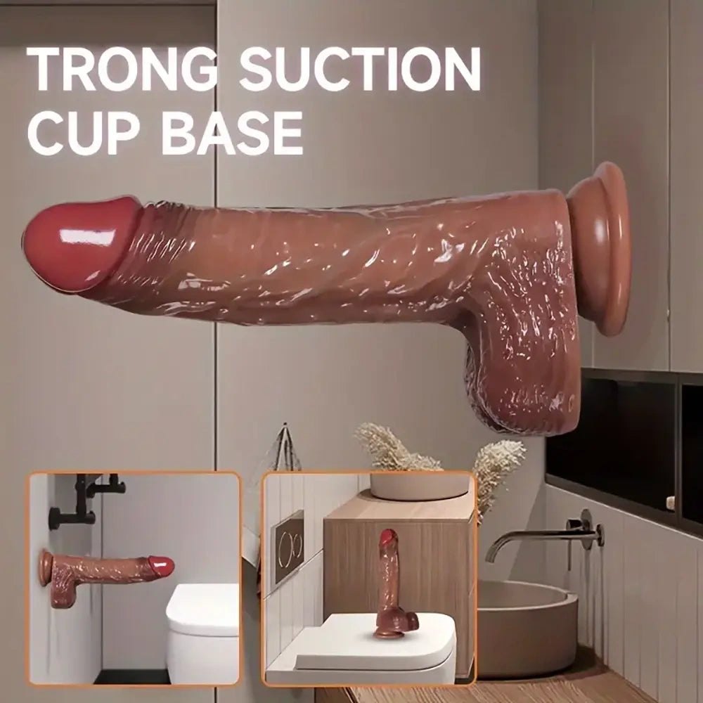 Heating Thrusting Vibrating Dildo - Vibrating Thrusting Dildo