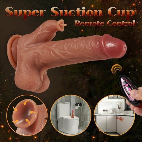 Heating Tongue Licking Realistic Dildo - Realistic Dildo