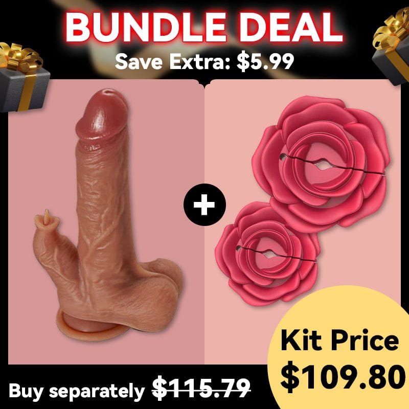 Heating Tongue Licking Realistic Dildo - Realistic Dildo