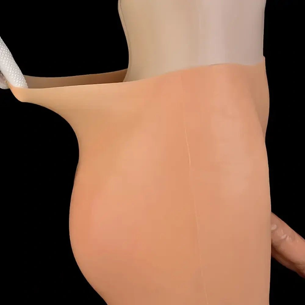 High Waist Hip Enhancer Brief - Wearable Strap On Dildo