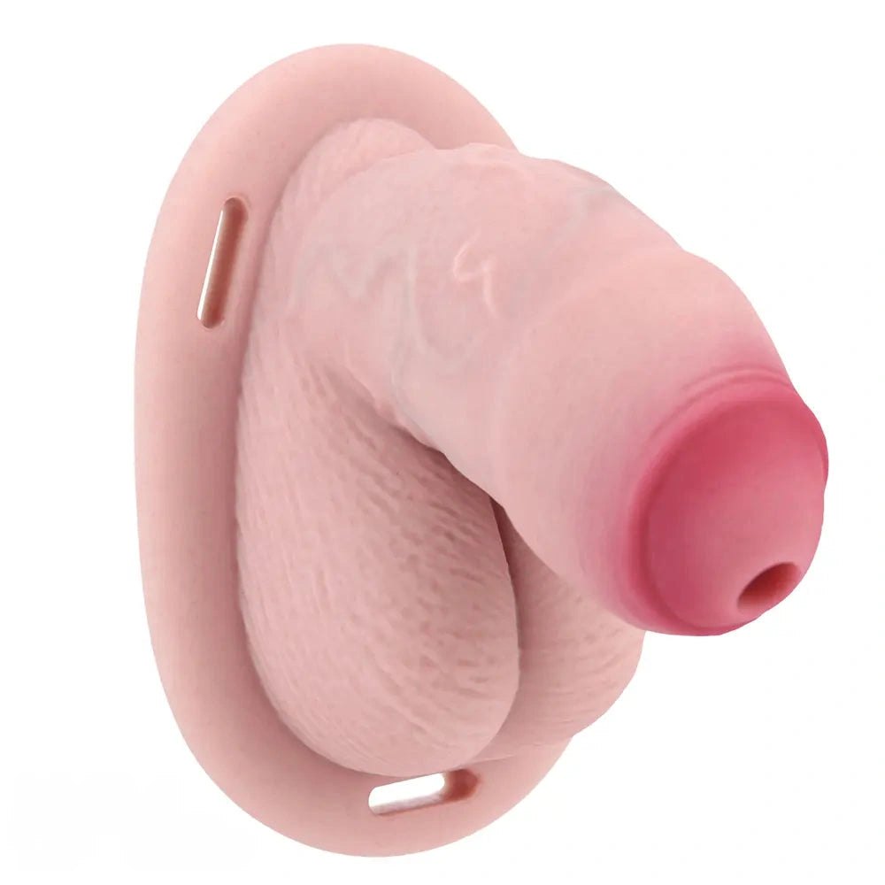 Hollow Chastity Masturbator - Silicone Cock Sleeve Toy