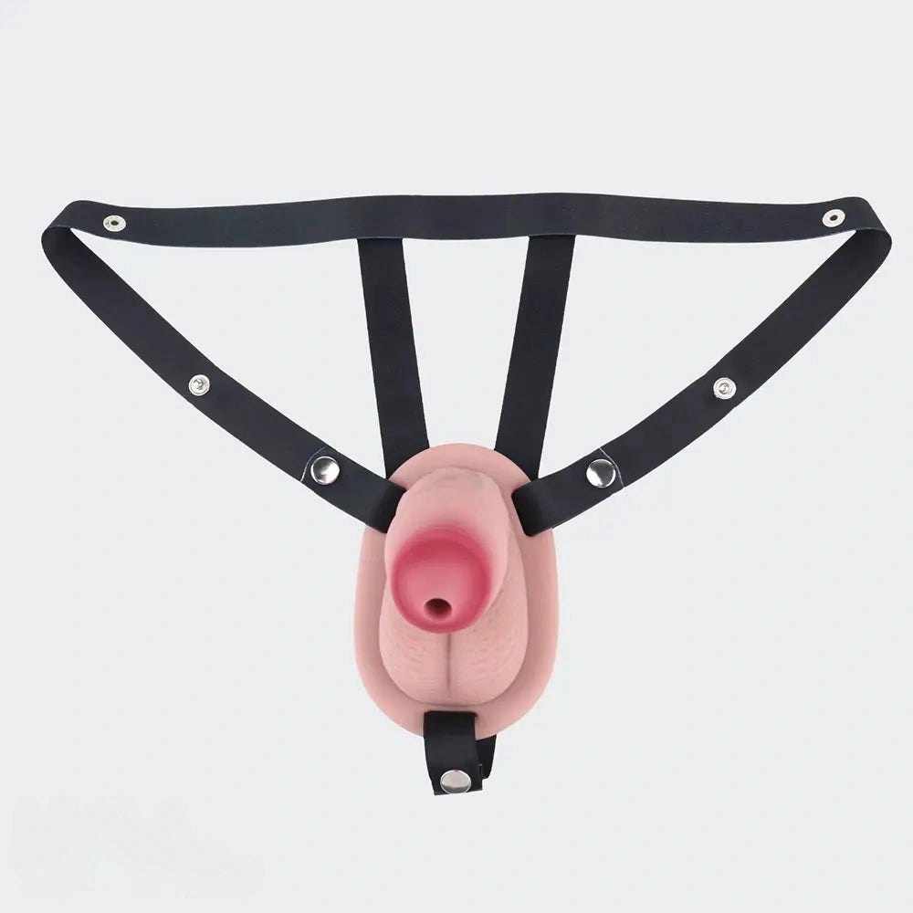 Hollow Chastity Masturbator - Silicone Cock Sleeve Toy