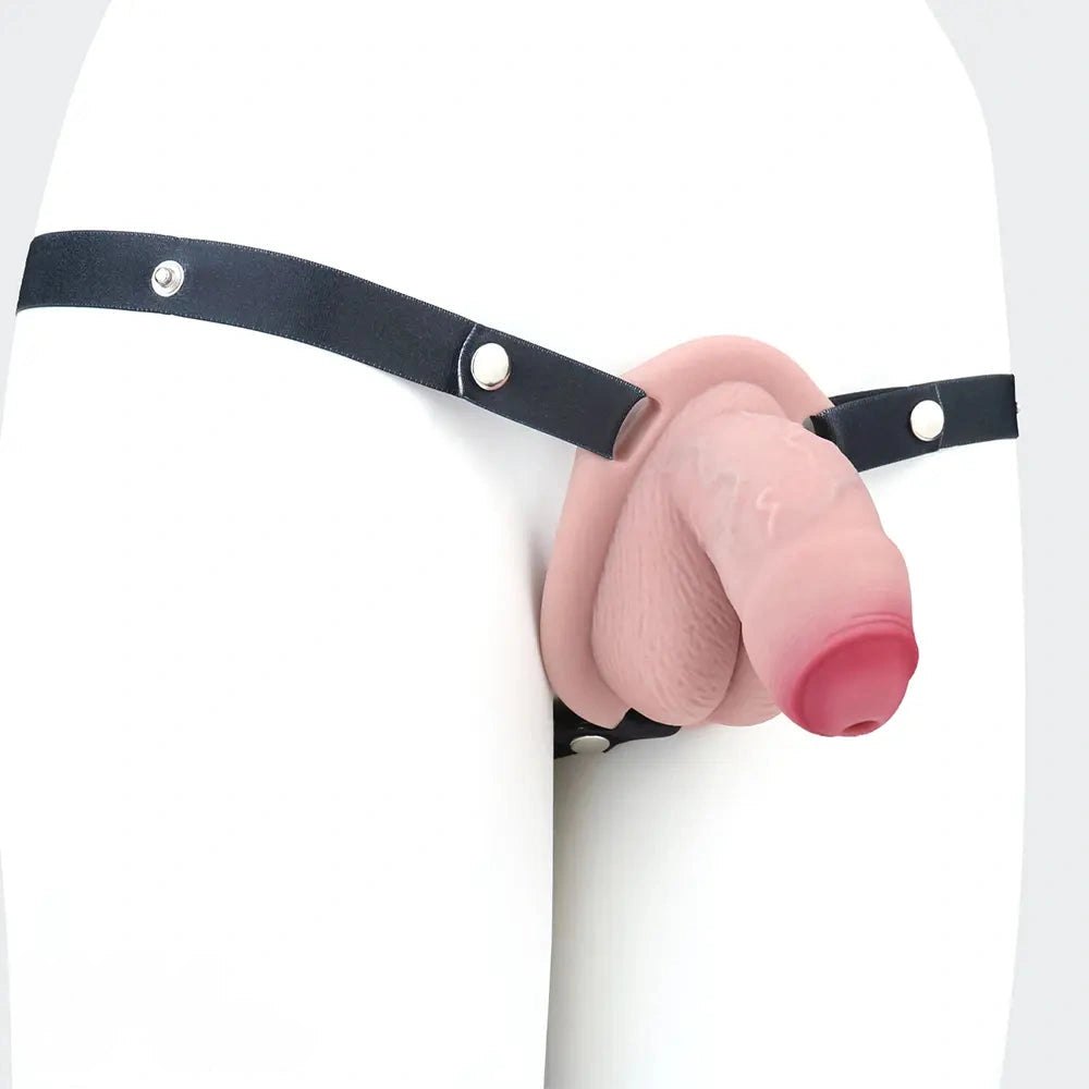 Hollow Chastity Masturbator - Silicone Cock Sleeve Toy