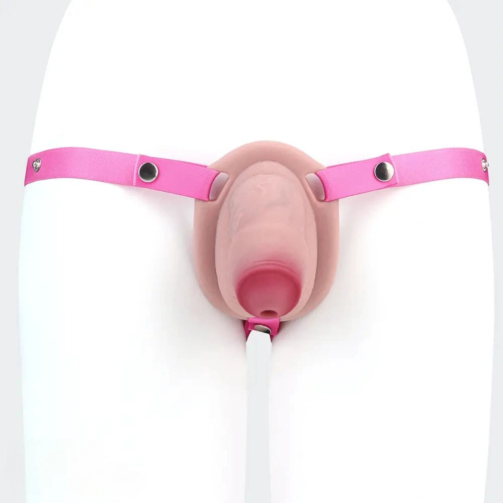 Hollow Chastity Masturbator - Silicone Cock Sleeve Toy