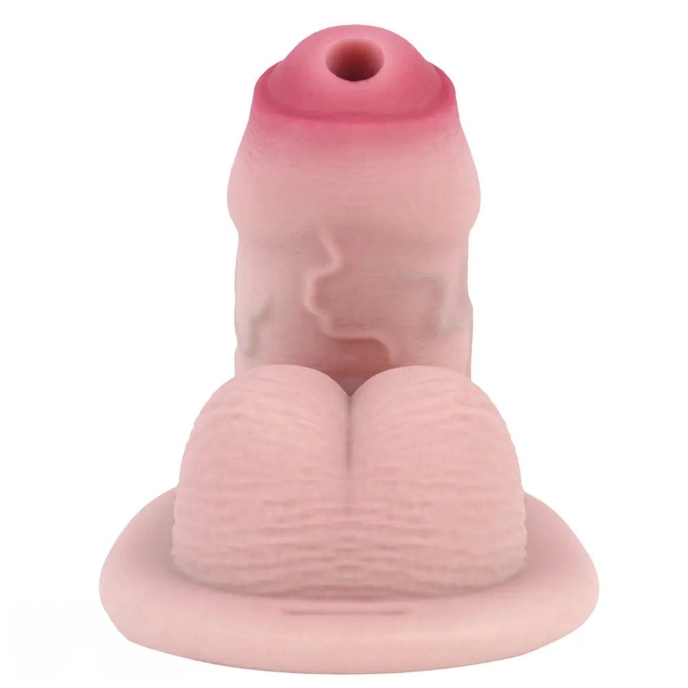 Hollow Chastity Masturbator - Silicone Cock Sleeve Toy