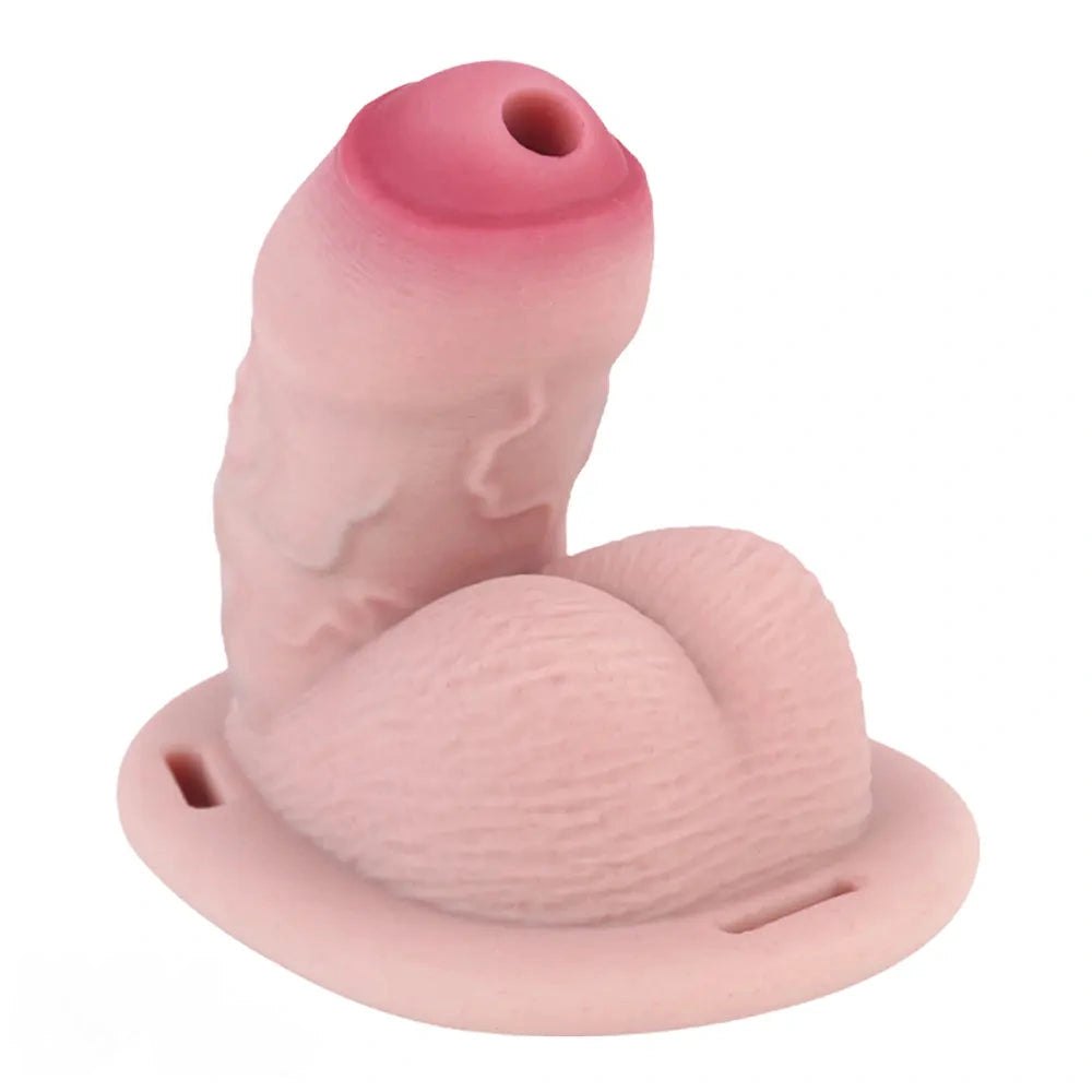 Hollow Chastity Masturbator - Silicone Cock Sleeve Toy