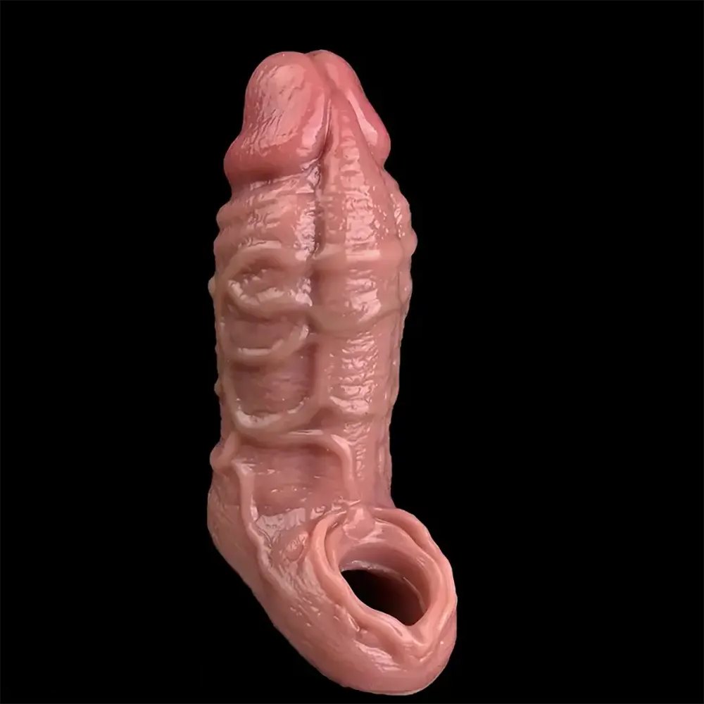 Hollow Cock Sleeve Dildo - Realistic Extension Sheath