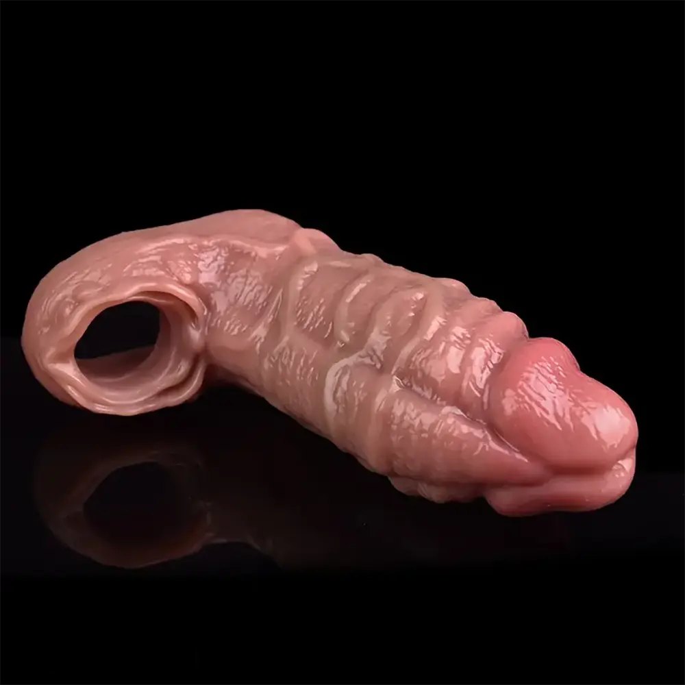 Hollow Cock Sleeve Dildo - Realistic Extension Sheath