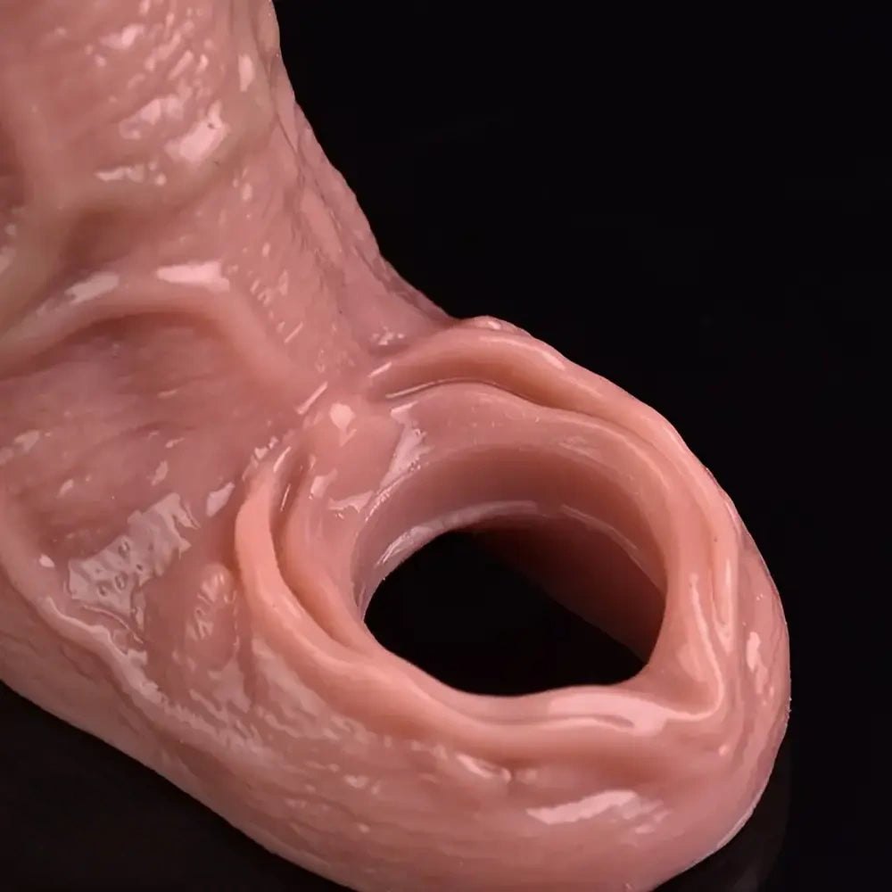 Hollow Cock Sleeve Dildo - Realistic Extension Sheath