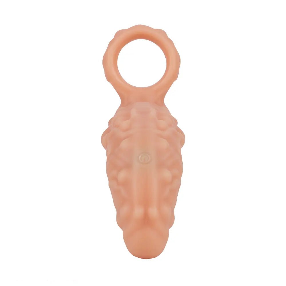 Hollow Cock Sleeve With Ring - Realistic Penis Extension Sleeve