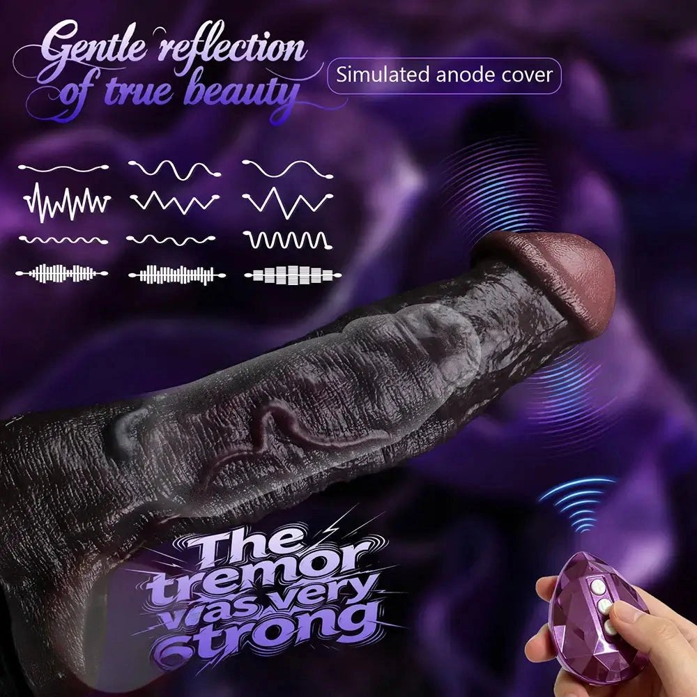 Hollow Coffee Realistic Sleeve - Big Silicone Dildo Sleeve
