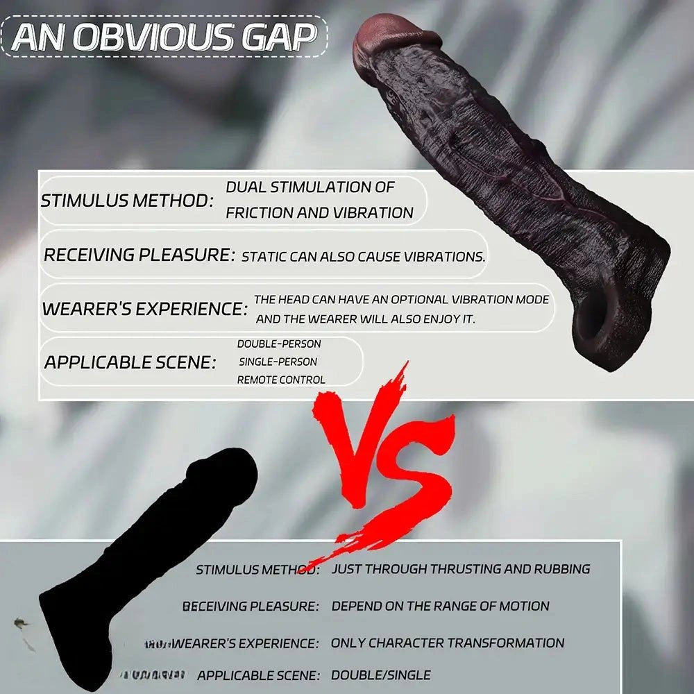 Hollow Coffee Realistic Sleeve - Big Silicone Dildo Sleeve