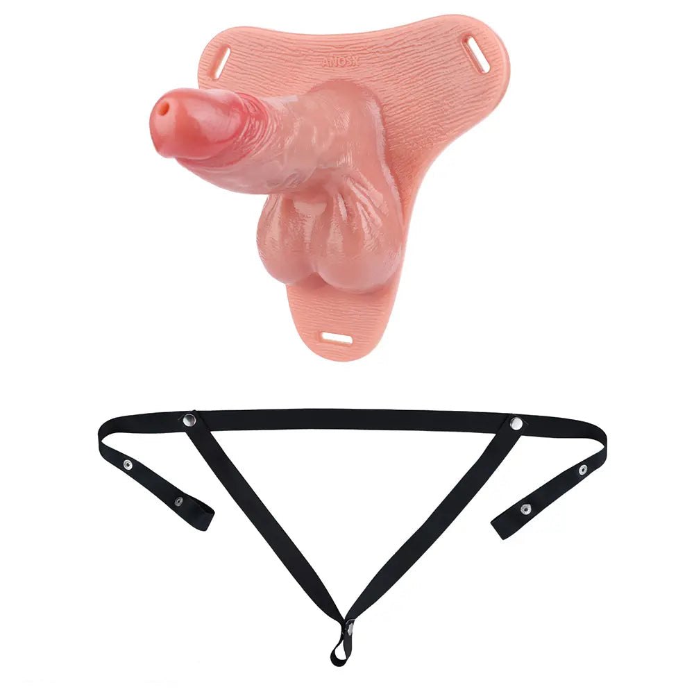 Hollow Strap-On Chastity Dildo - Strap On Hollow Dildo