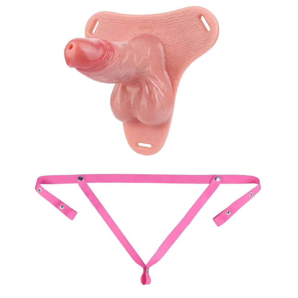 Hollow Strap-On Chastity Dildo - Strap On Hollow Dildo