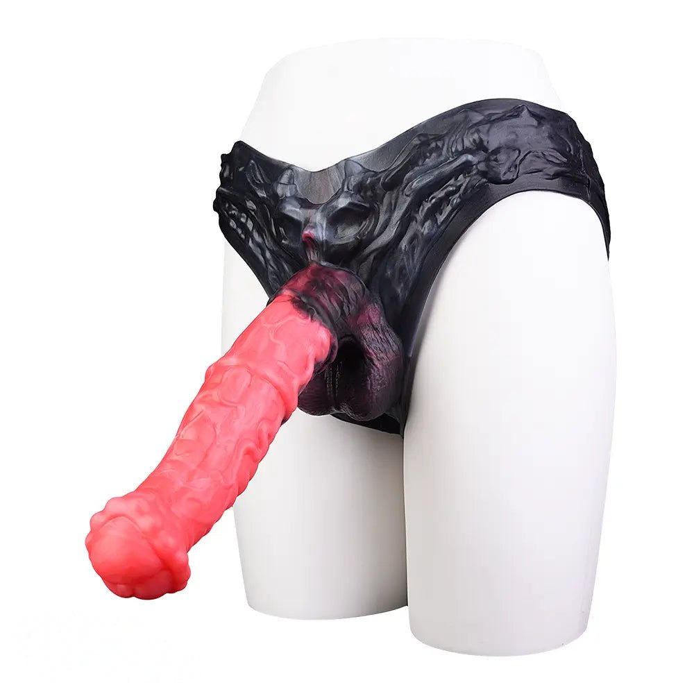 Hollow Horse Dildo Strap-On Harness - Silicone Strap-On Dildo