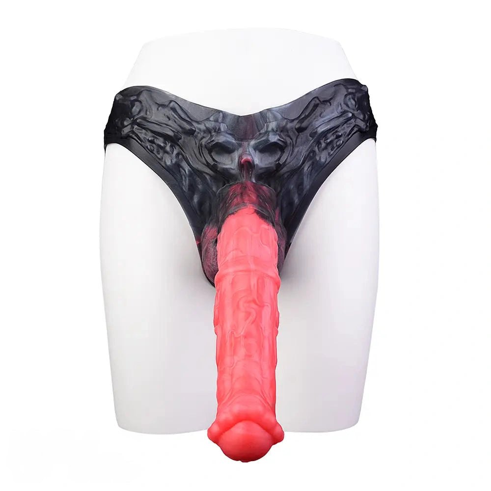 Hollow Horse Dildo Strap-On Harness - Silicone Strap-On Dildo