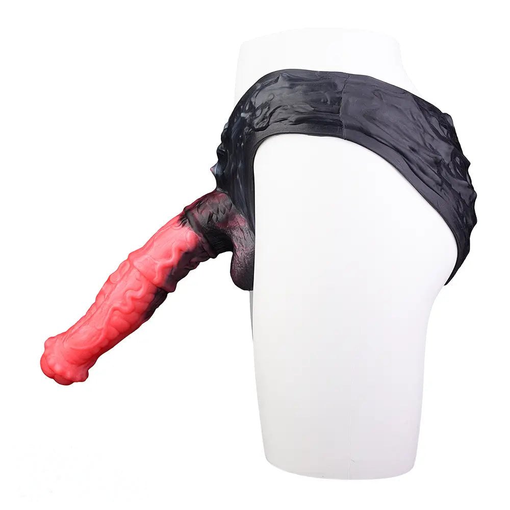 Hollow Horse Dildo Strap-On Harness - Silicone Strap-On Dildo