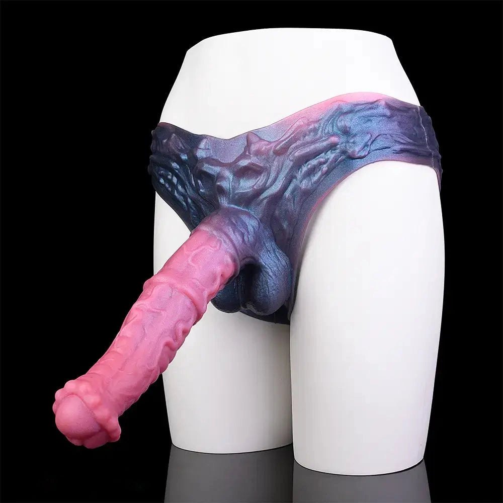 Hollow Horse Dildo Strap-On Harness - Silicone Strap-On Dildo