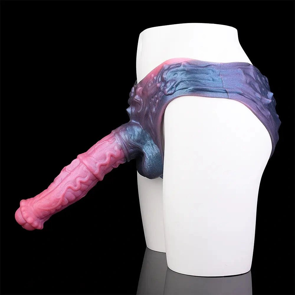 Hollow Horse Dildo Strap-On Harness - Silicone Strap-On Dildo