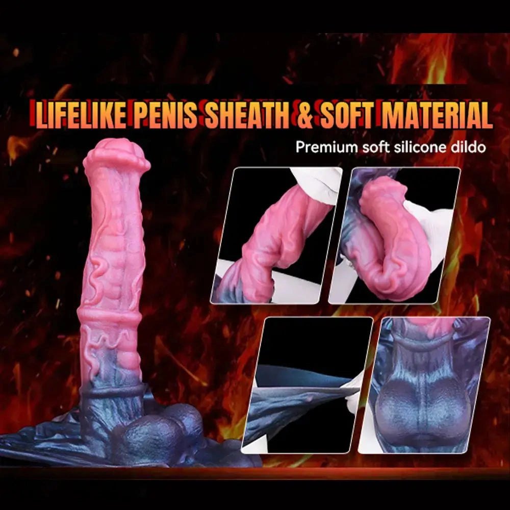 Hollow Horse Dildo Strap-On Harness - Silicone Strap-On Dildo