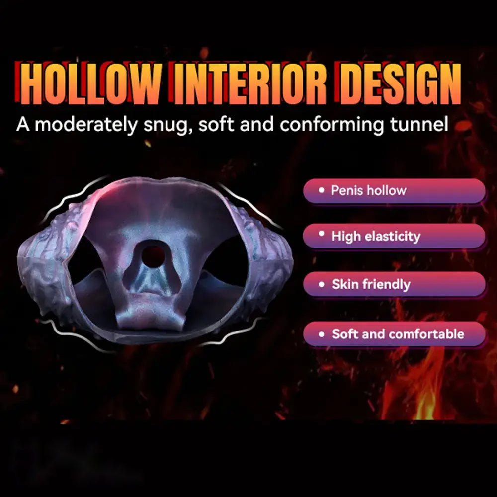 Hollow Horse Dildo Strap-On Harness - Silicone Strap-On Dildo
