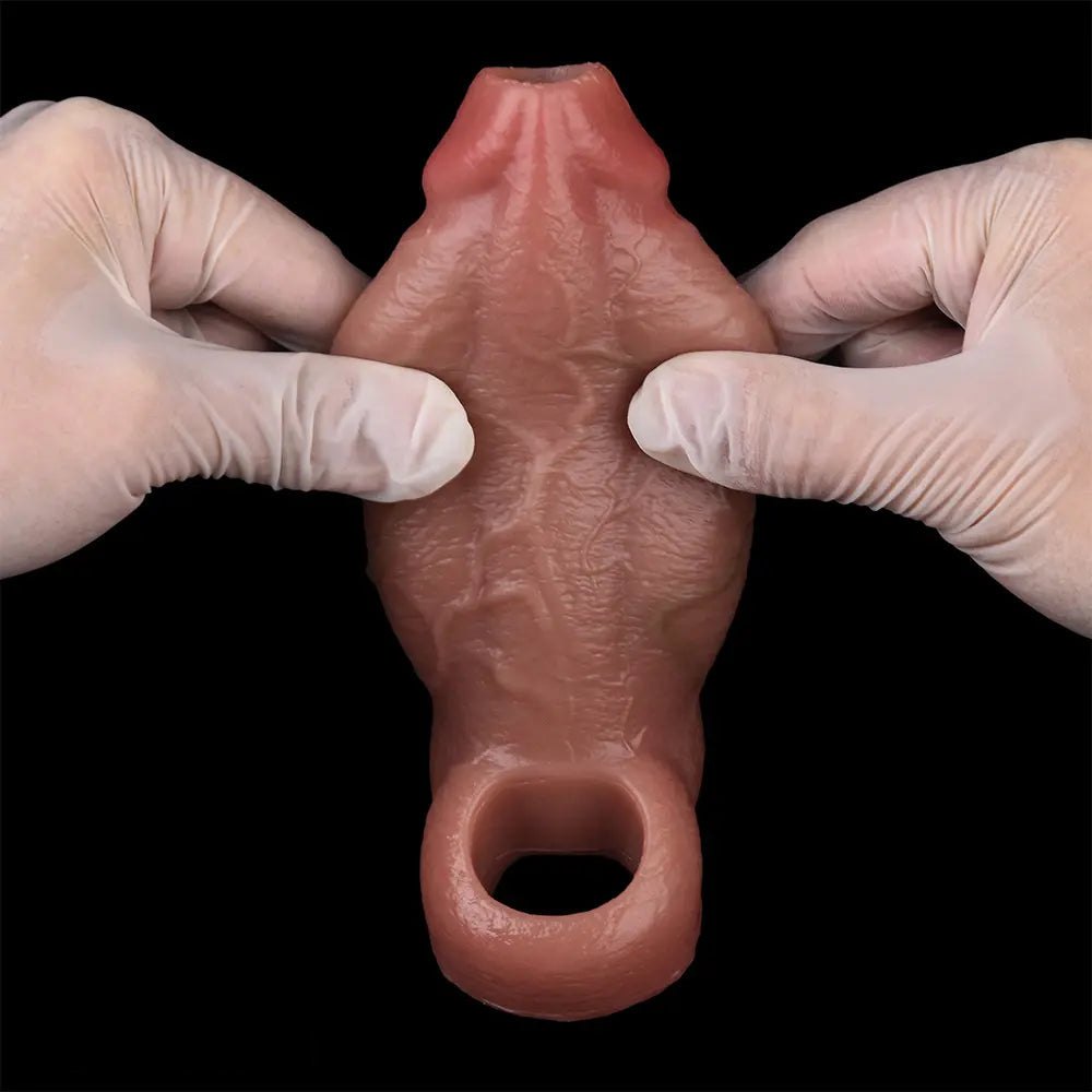 Hollow Penis Extender Sleeve 5.19 in - Male Masturbator