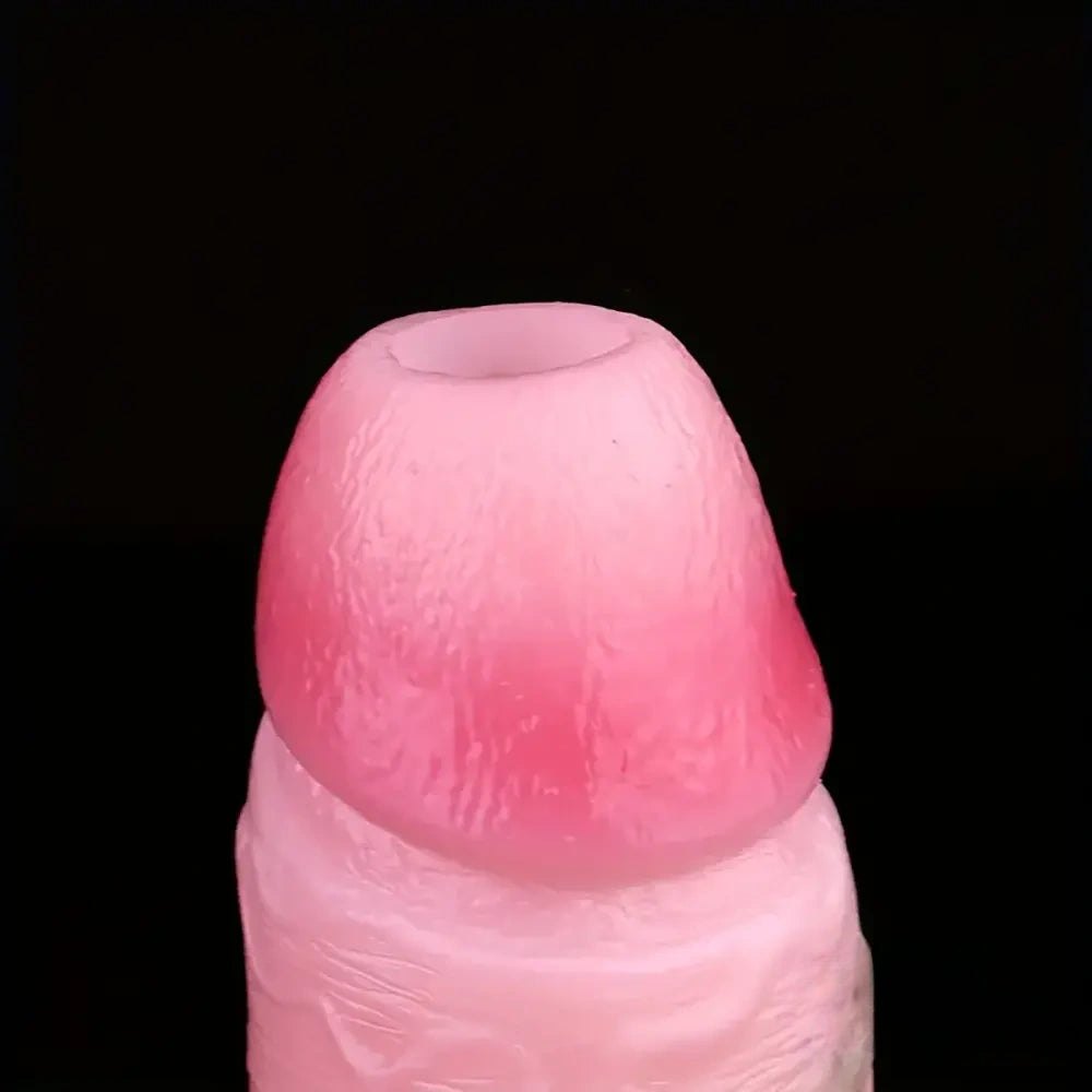 Hollow Penis Sleeve Extender - Silicone Penis Sleeve