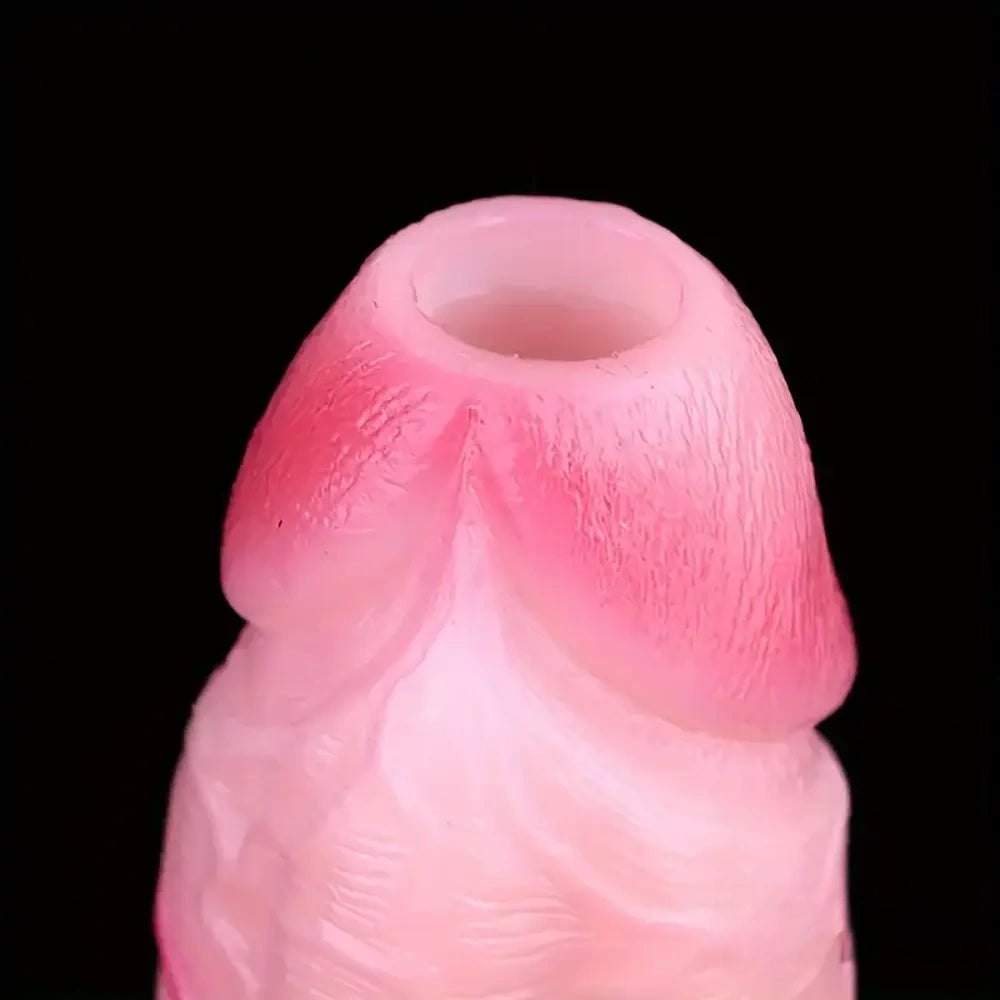 Hollow Penis Sleeve Extender - Silicone Penis Sleeve