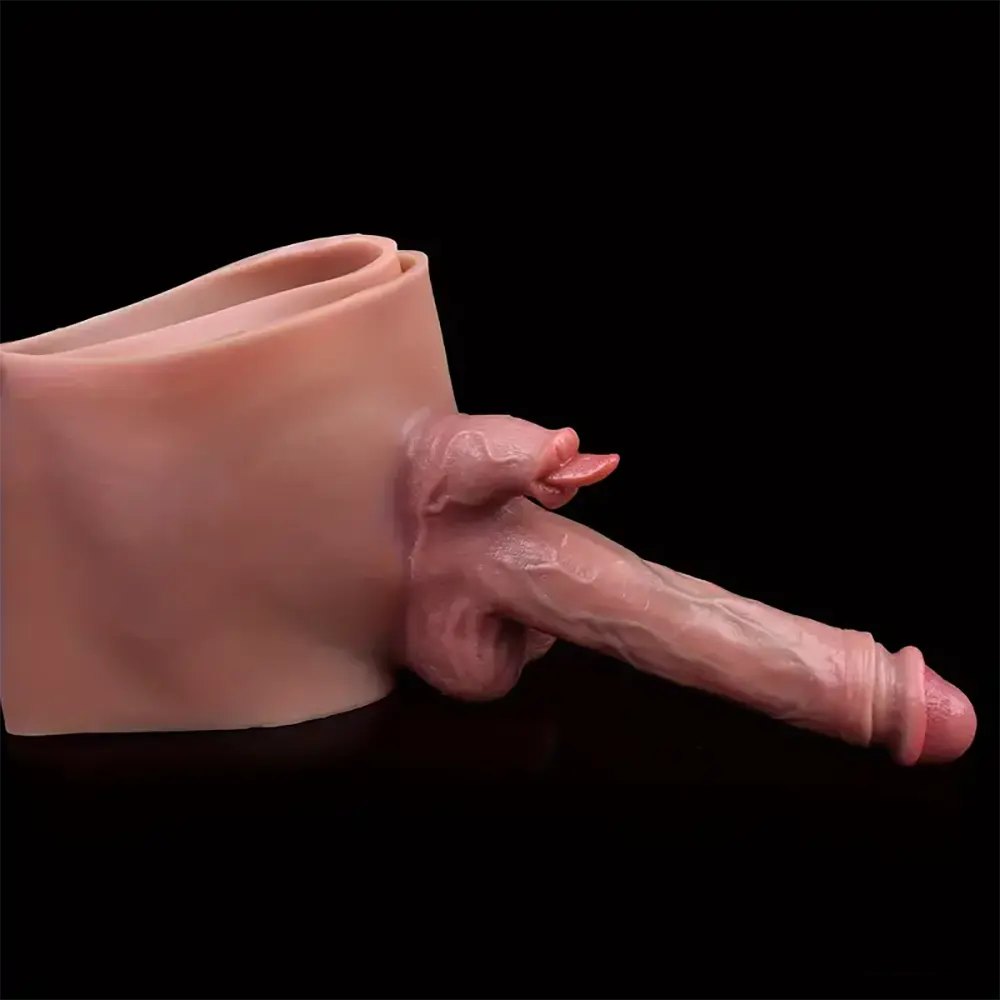 Hollow Realistic Dildo Sleeve 8in - Silicone Hollow Extension