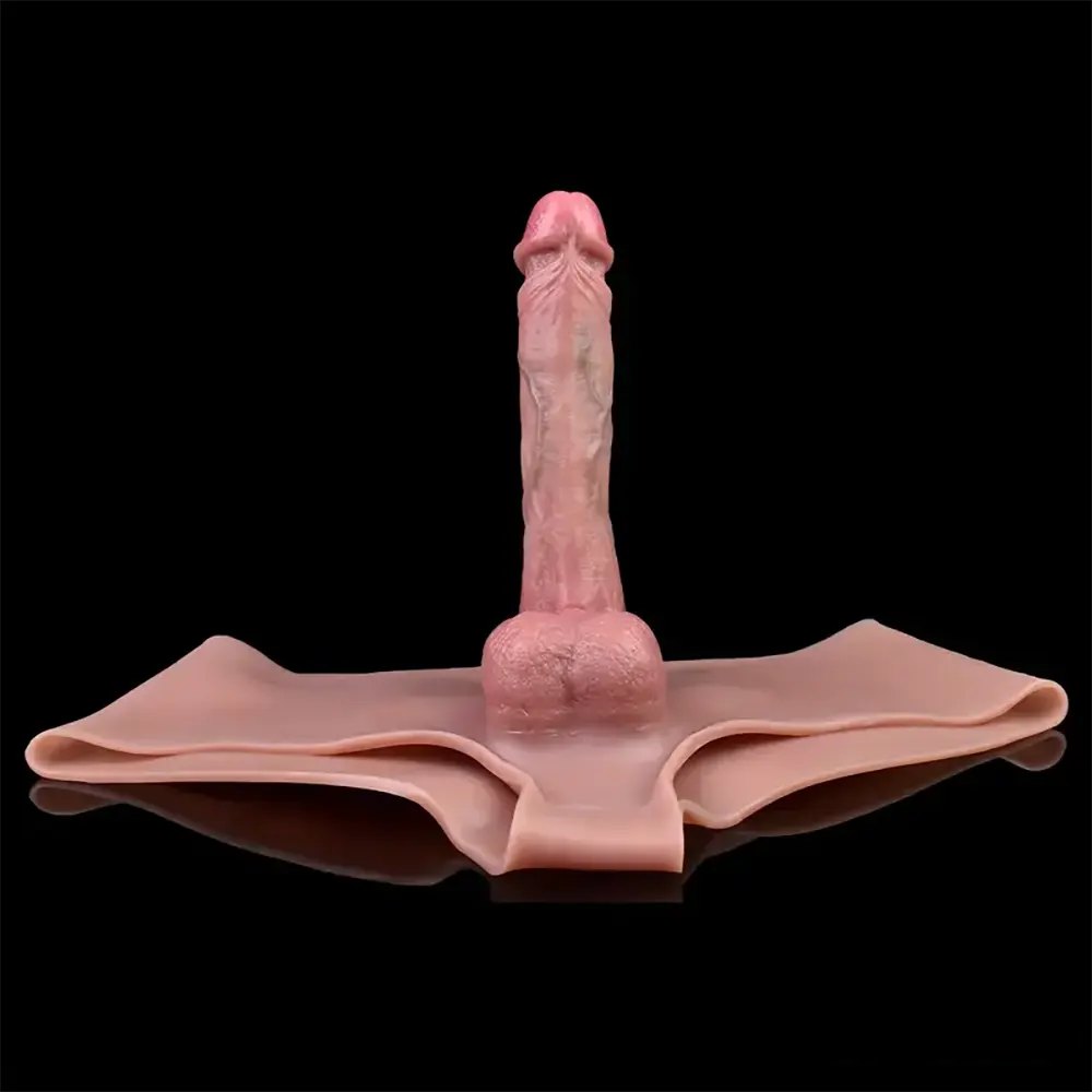 Hollow Realistic Dildo Sleeve 8in - Silicone Hollow Extension