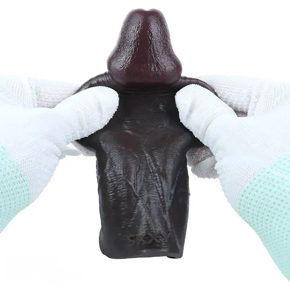 Hollow Realistic Penis Sleeve - Silicone Extender Dildo Sleeve