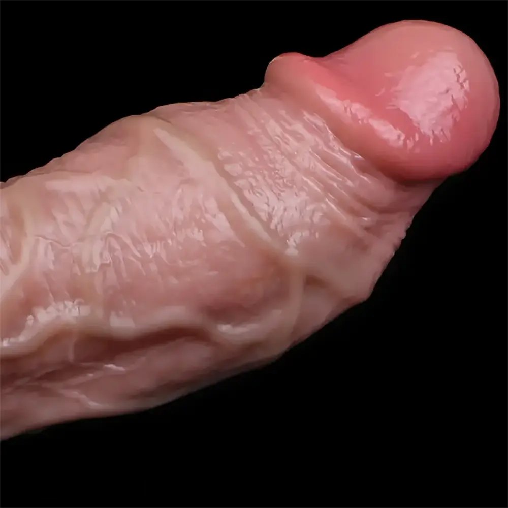 Hollow Dildo Sleeve With Ring - Realistic Silicone Dildo