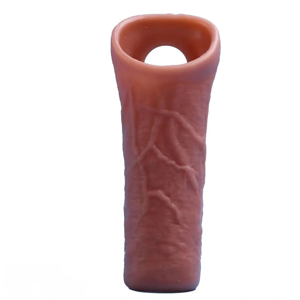 Hollow Realistic Penis Sleeve - Silicone Extension Sleeve