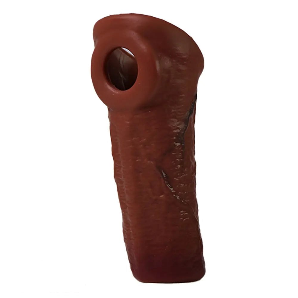 Hollow Realistic Penis Sleeve - Silicone Extension Sleeve