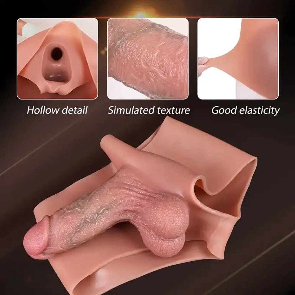 Hollow Penis Sleeve 5.3 in - Realistic Silicone Sleeve