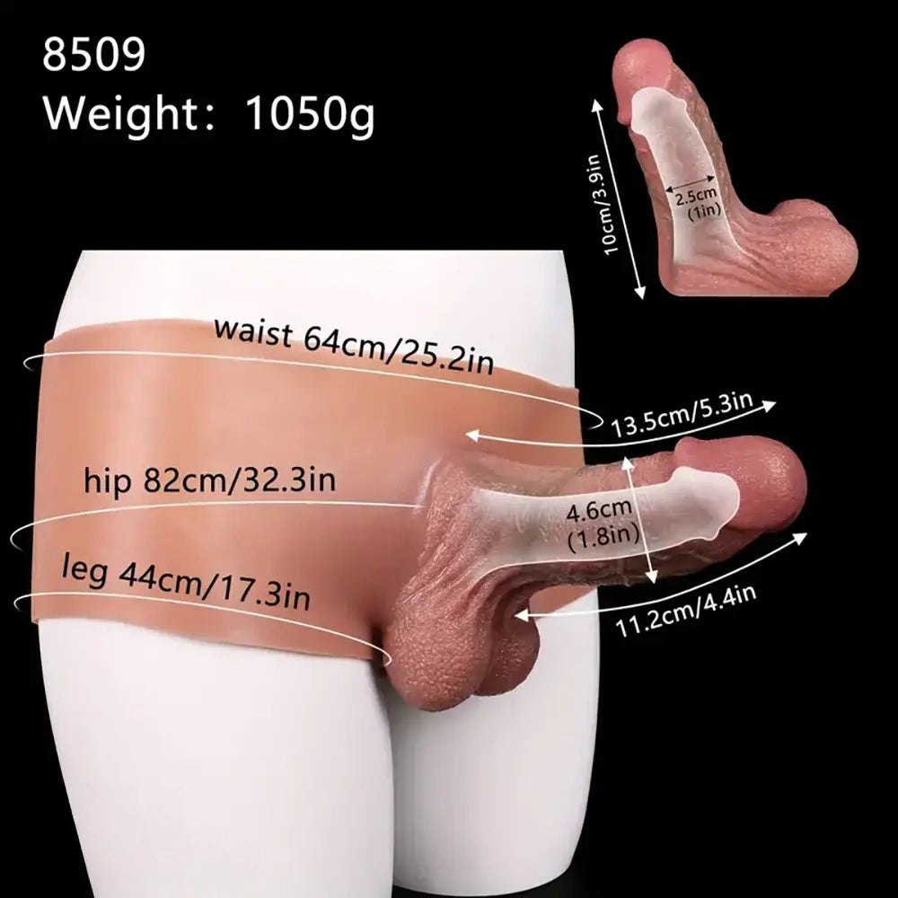 Hollow Penis Sleeve 5.3 in - Realistic Silicone Sleeve