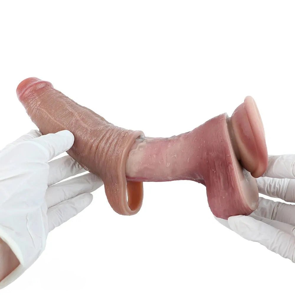 Hollow Realistic Penis Sleeve - Silicone Sleeve Dildo