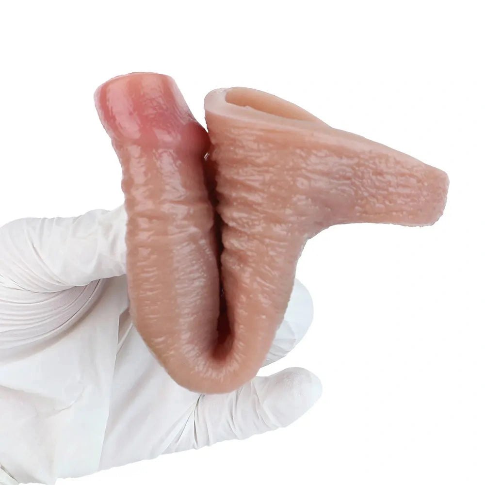 Hollow Realistic Penis Sleeve - Silicone Sleeve Dildo