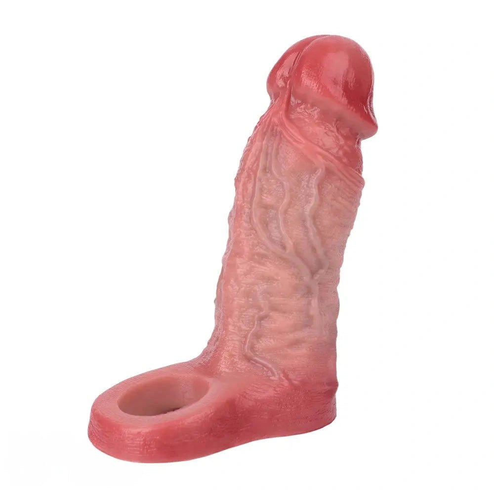 Hollow Silicone Extension Sleeve - Realistic Cock Sleeve