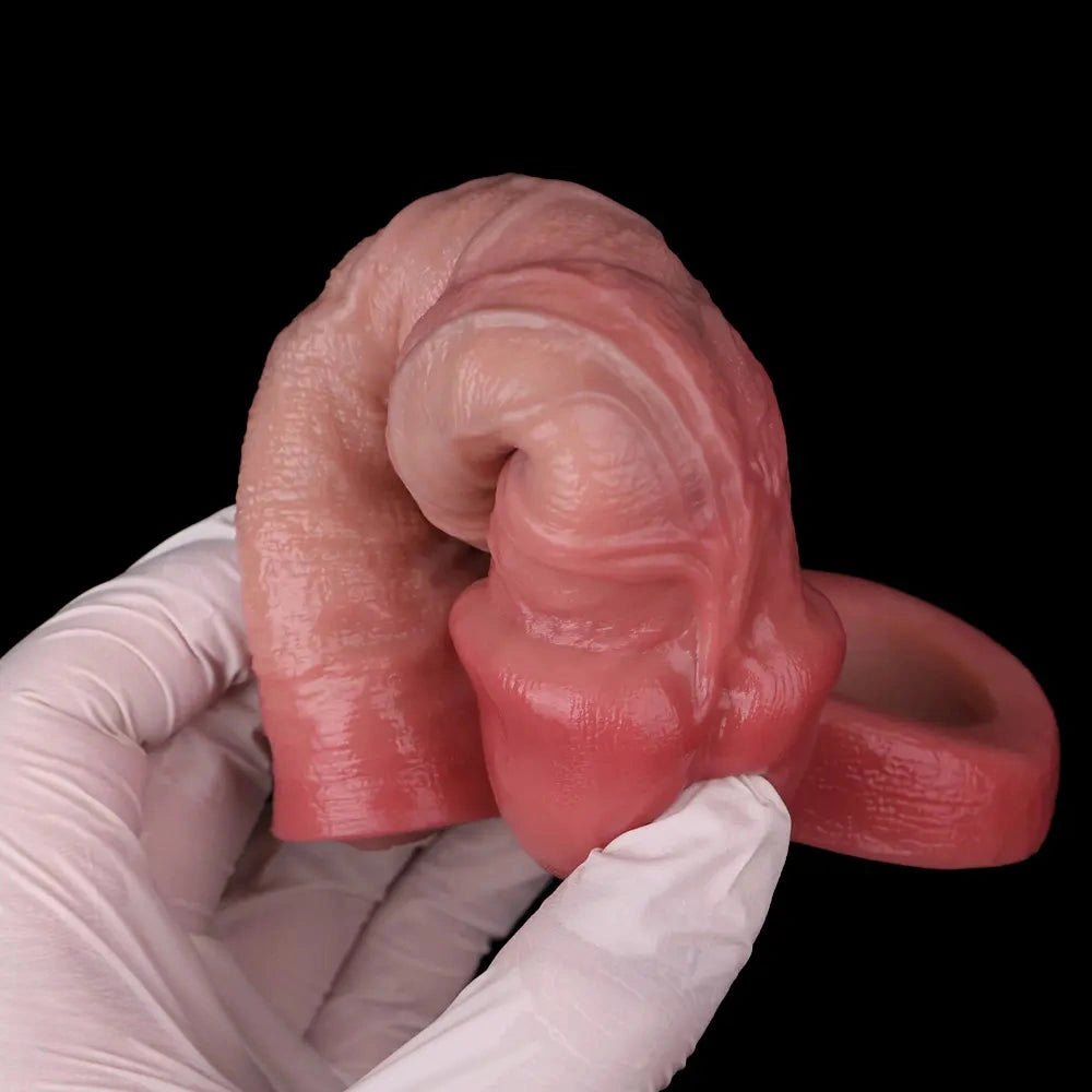 Hollow Silicone Extension Sleeve - Realistic Cock Sleeve