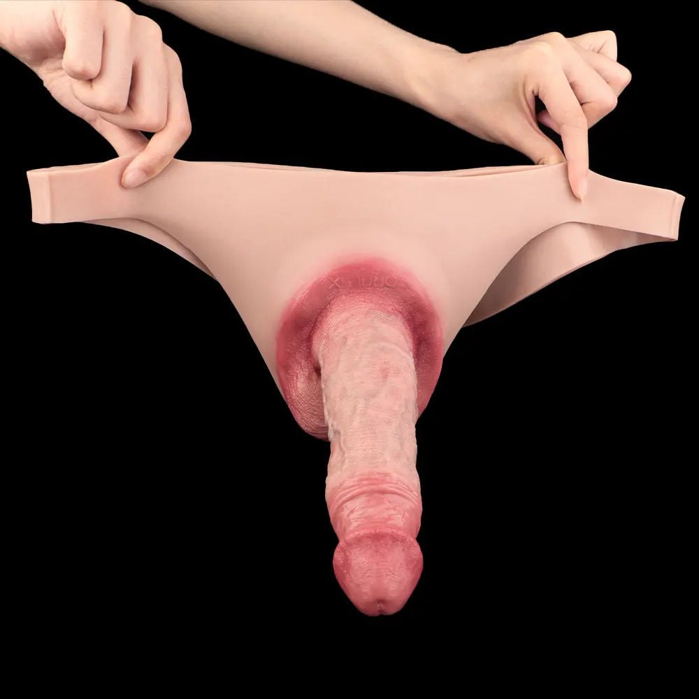 Hollow Silicone Penis Sheath with Ring - Penis Extension Sleeve