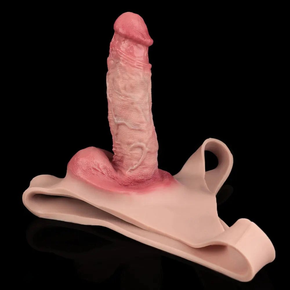 Hollow Silicone Penis Sheath with Ring - Penis Extension Sleeve