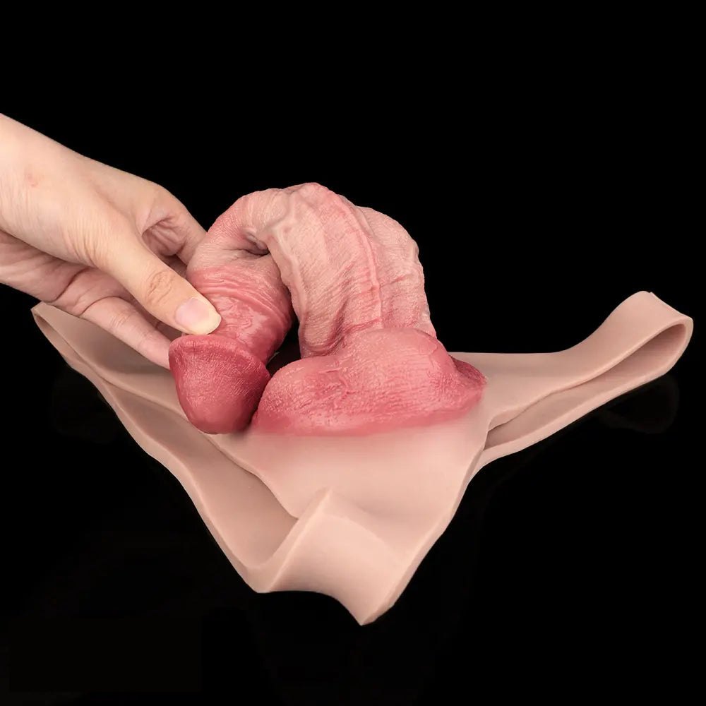 Hollow Silicone Penis Sheath with Ring - Penis Extension Sleeve