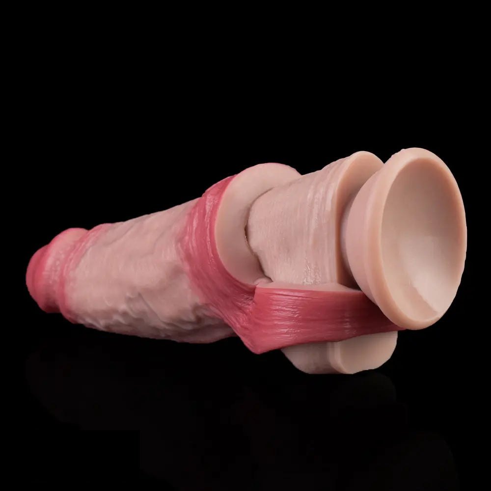 Hollow Silicone Penis Sleeve 6.46in - Realistic Dildo Extender