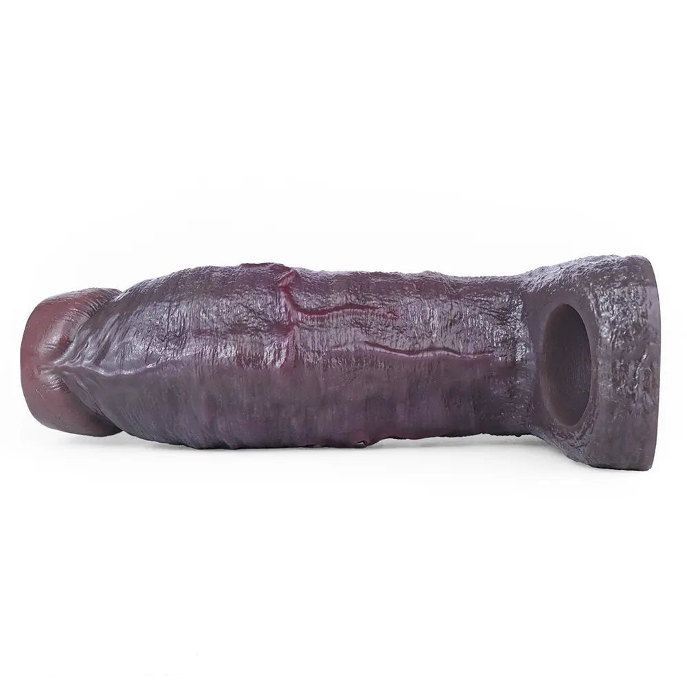 Hollow Silicone Penis Sleeve - Couples Extender Sleeve