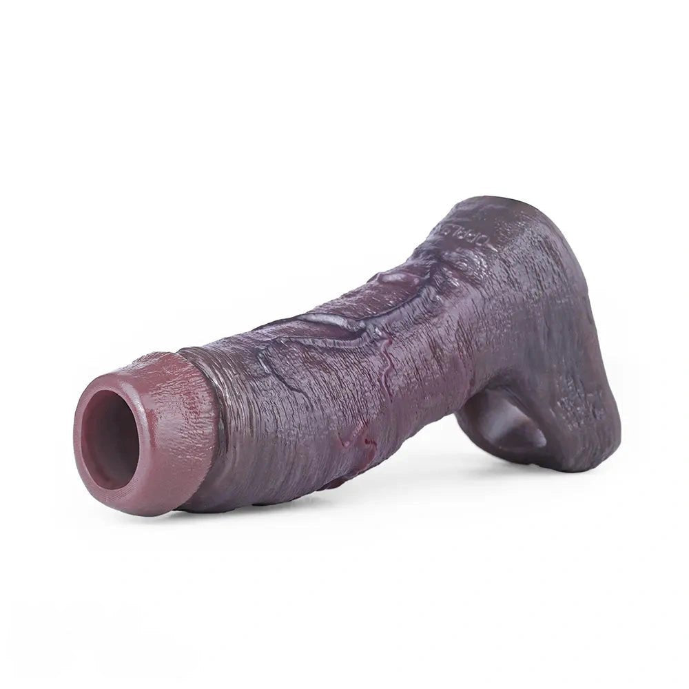 Hollow Silicone Penis Sleeve - Couples Extender Sleeve
